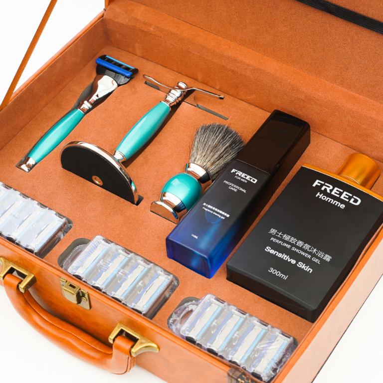 FREED 二週年特仕版豪華典藏版刮鬍刀禮盒 - 湖水綠