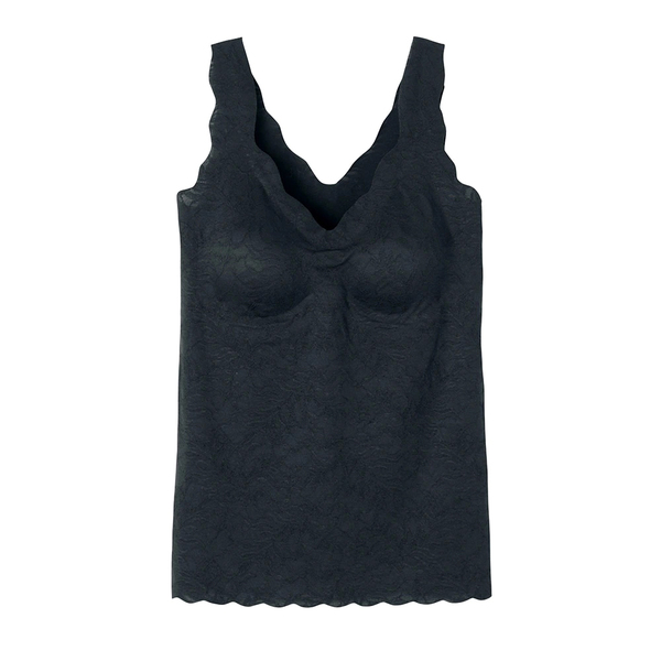 GUNZE 絲蛋白罩杯式Bra背心-黑