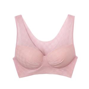 GUNZE 蠶絲蛋白抗敏無鋼圈內衣-粉
