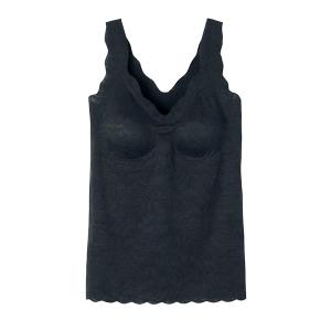 GUNZE 絲蛋白罩杯式Bra背心-黑