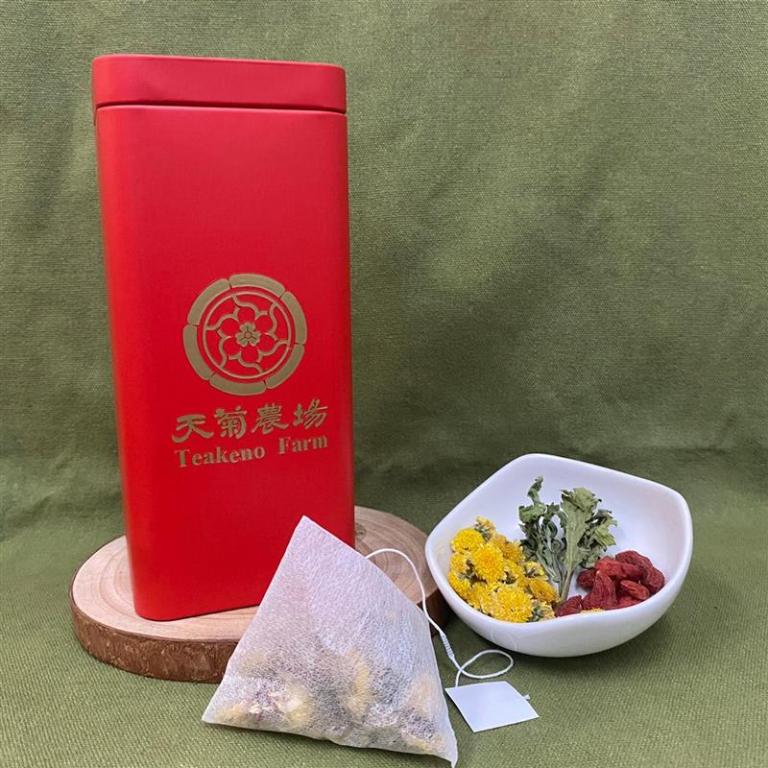 【天菊農場】黃金比例經濟包罐裝 (三角茶包4.5g*15包)