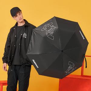 寶可夢Pokemon-夜光皮卡丘晴雨傘-黑色