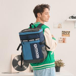 風格前線-15.6吋電腦後背包-深藍色