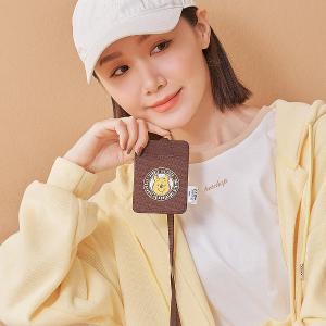 迪士尼Disney-小熊維尼票卡證件套-深棕色