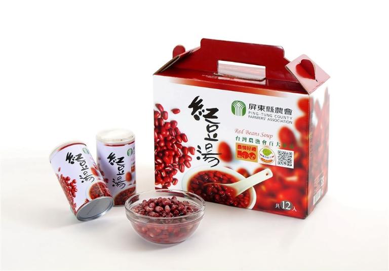 【屏東縣農會】屏農紅豆湯(12入禮盒裝)