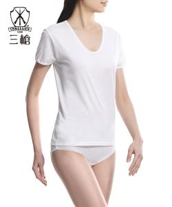 金絲棉女U領短袖衫 (6件組)