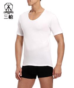 金絲棉男U領短袖衫 (6件組)