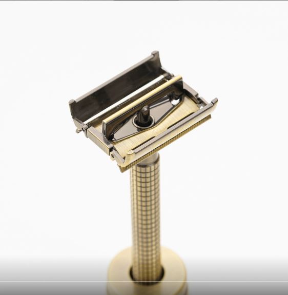 FREED 尊爵四件組旋轉開放式雙刃安全刮鬍刀禮盒 -古銅棕+客製化刻字服務