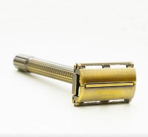 FREED 尊爵四件組旋轉開放式雙刃安全刮鬍刀禮盒 -古銅棕+客製化刻字服務