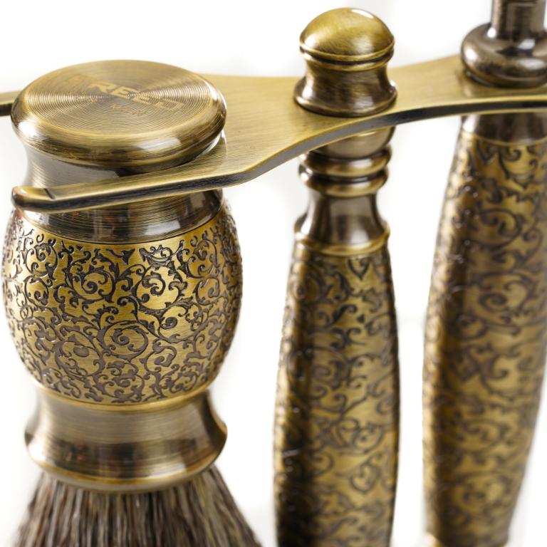 FREED 豪華典藏版刮鬍刀禮盒 - 仿古銅蝕刻雕花