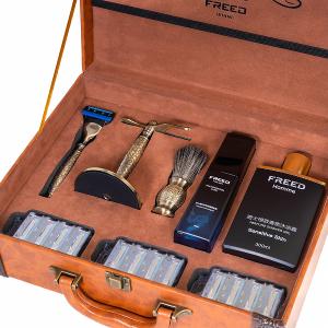 FREED 豪華典藏版刮鬍刀禮盒 - 仿古銅蝕刻雕花