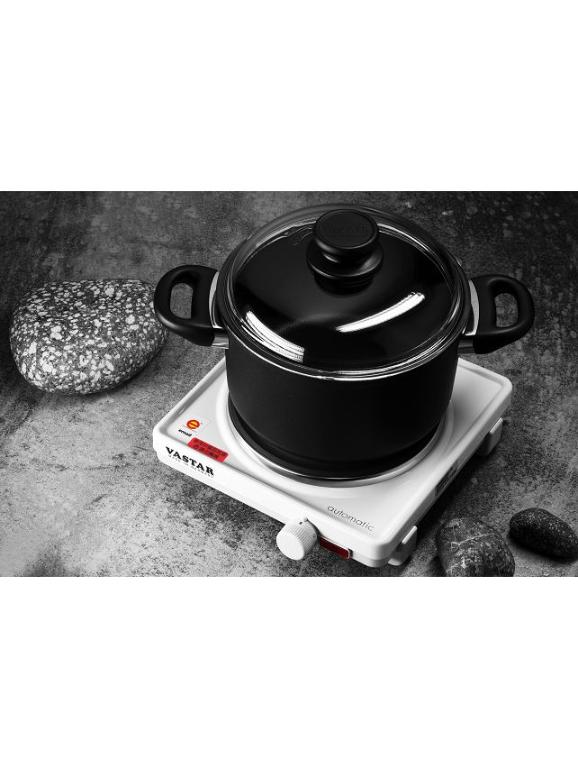 飛騰德國原裝碳鋼爐面電爐 RM9N白 +飛騰德國純手工打造鈦金屬頂極鍋 SK822