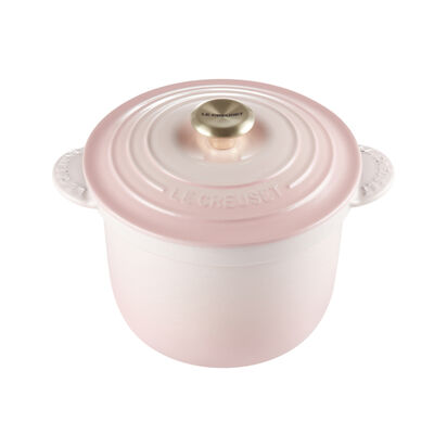 LE CREUSET 萬用窈窕鑄鐵鍋 18 (貝殼粉) 鋼頭