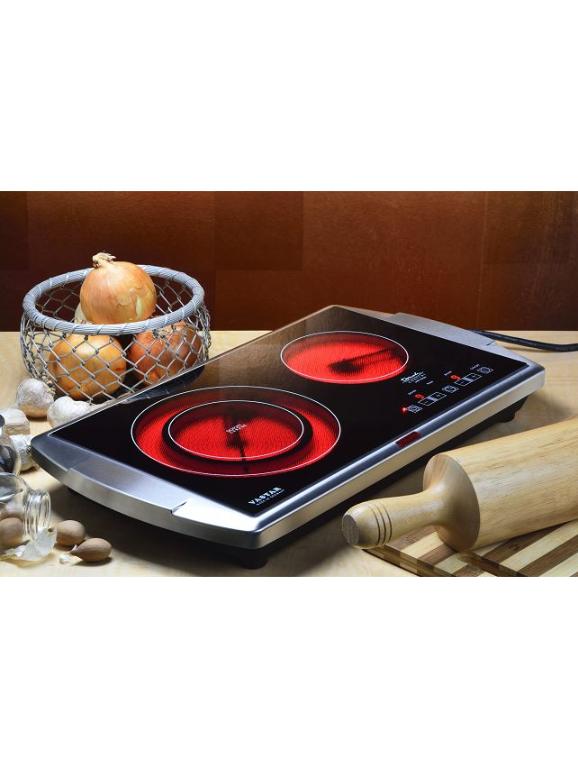 飛騰德國原裝陶瓷玻璃光學觸控式雙口電爐 RM88TCTM