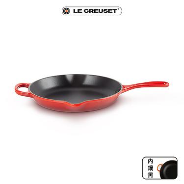 LE CREUSET 典藏 26 單耳單柄圓鐵煎盤 (櫻桃紅)