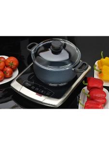 飛騰德國原裝光學觸控式陶瓷玻璃電爐 RM66TCTM +飛騰德國純手工打造鈦金屬頂極鍋 SK824