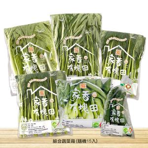 【家香有塊田】有機/有機轉型期-綜合蔬菜箱(隨機15入)