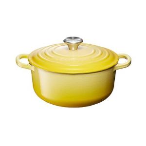 LE CREUSET 典藏圓鐵鍋 20(閃亮黃) 鋼頭