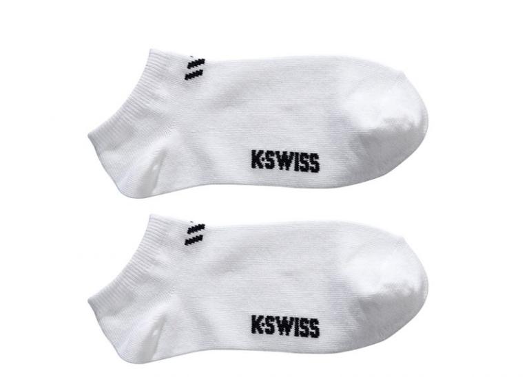 K-SWISS 運動踝襪-白
