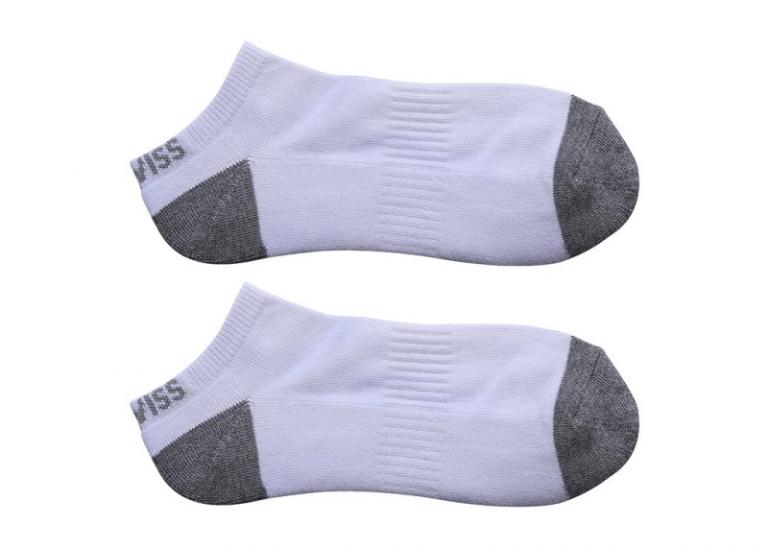 K-SWISS 厚底運動踝襪-白