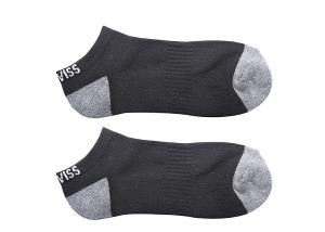 K-SWISS 厚底運動踝襪-黑