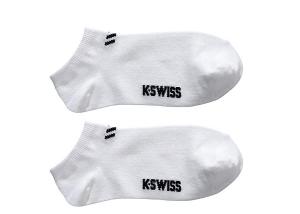 K-SWISS 運動踝襪-白