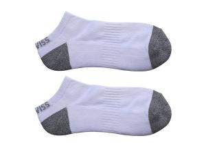 K-SWISS 厚底運動踝襪-白