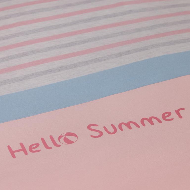 YVONNE 以旺 【膠原美膚】盛夏泳池 單人四季被-天竺葵粉