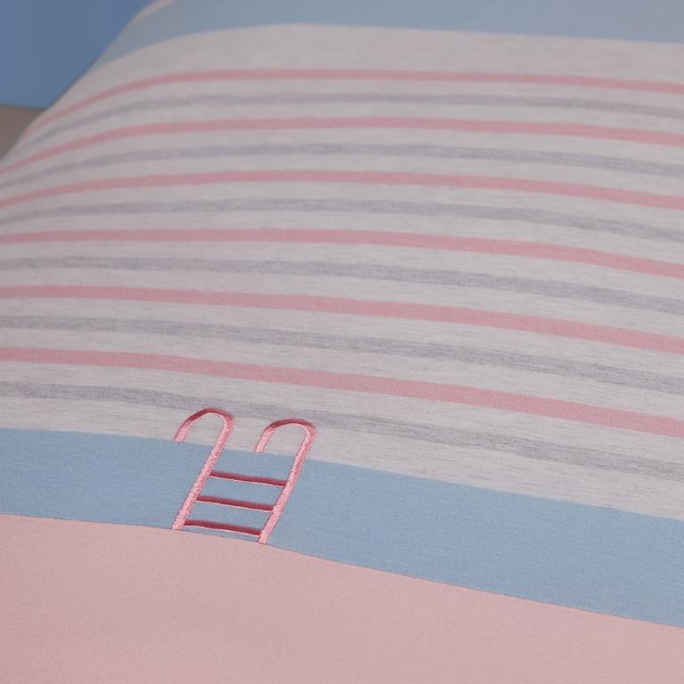 YVONNE 以旺 【膠原美膚】盛夏泳池 單人四季被-天竺葵粉