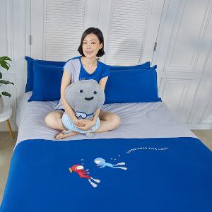 YVONNE 以旺 潛水 單人四季被(5x7呎)-藍