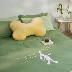 YVONNE 以旺 好心情垂耳兔 隨行四季被(4x5呎)-尤佳利綠