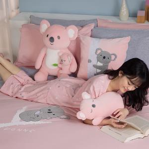 YVONNE 以旺 無尾熊 單人四季被(5x7呎)-天竺葵粉