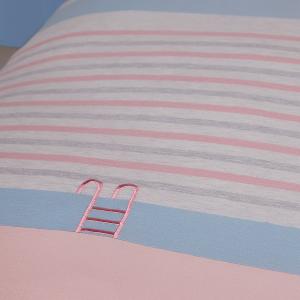 YVONNE 以旺 【膠原美膚】盛夏泳池 雙人四季被-天竺葵粉