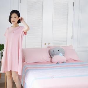 YVONNE 以旺 【膠原美膚】盛夏泳池 單人四季被-天竺葵粉