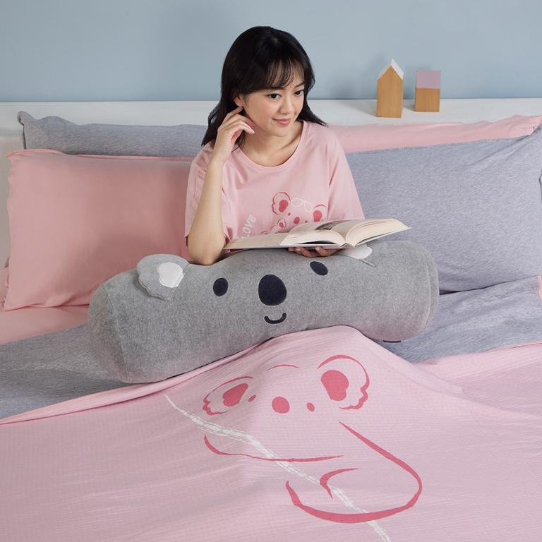 YVONNE 以旺 無尾熊 雙人薄紗毯(6x7呎)-天竺葵粉