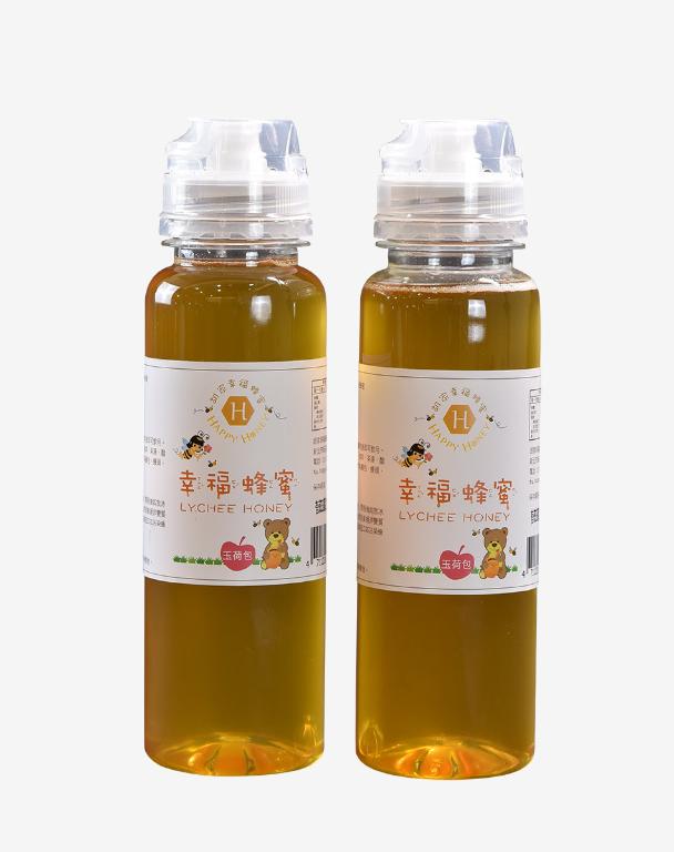 幸福蜂蜜 玉荷包純蜂蜜擠壓瓶350克二瓶組