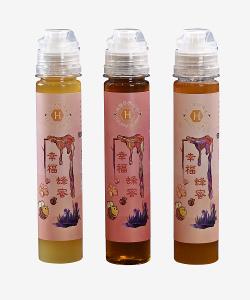 幸福蜂蜜 玉荷包蜜龍眼蜜森林百花蜜130克擠壓瓶3入
