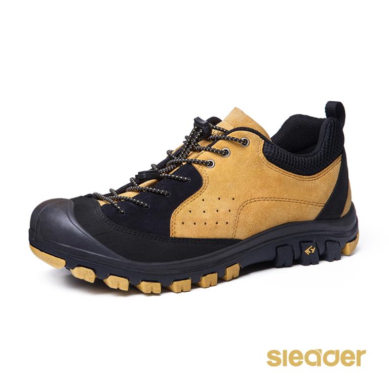 sleader 女款 防滑耐磨登山戶外休閒鞋 登山鞋-S2034黃色