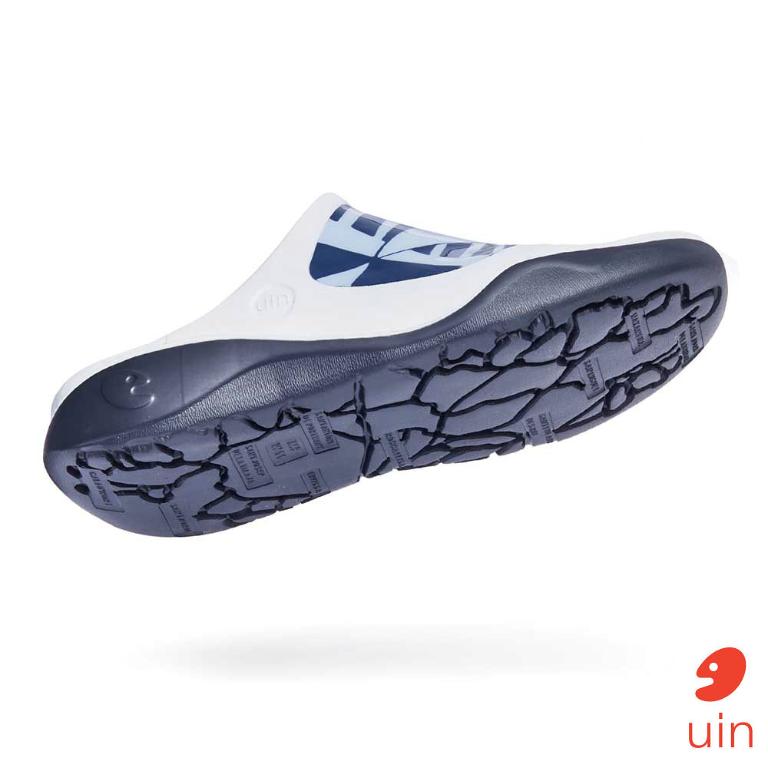 uin 西班牙原創設計 男鞋 涼鞋 拖鞋 棱形鏡彩繪休閒鞋M1125429