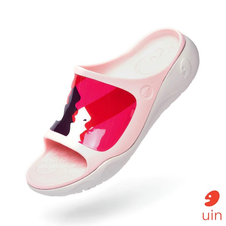 uin 西班牙原創設計 女鞋 涼鞋 拖鞋 唇唇欲動彩繪休閒鞋W1125562