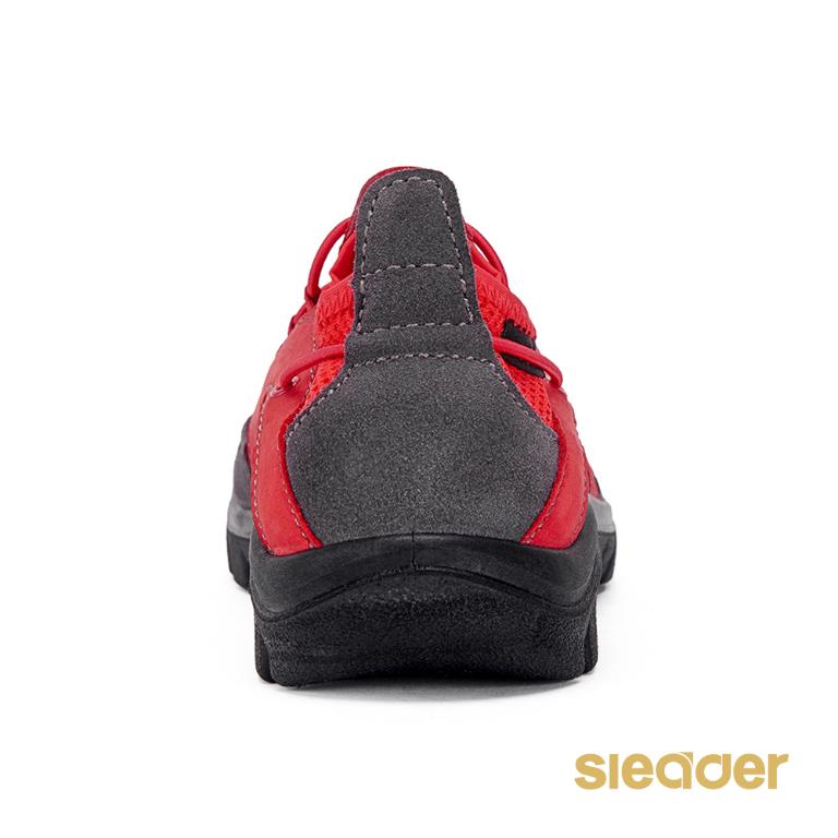 sleader 女款 輕量防水安全戶外休閒鞋 登山鞋 防水鞋-S130047紅色