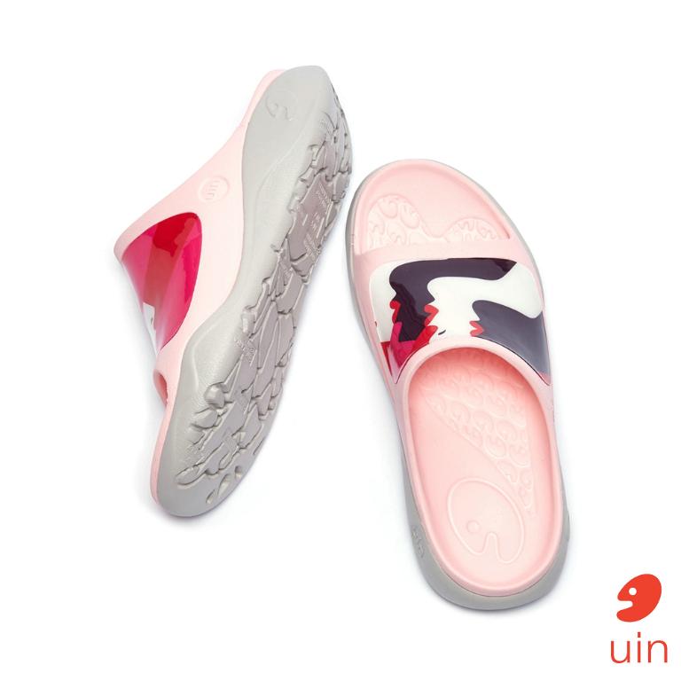 uin 西班牙原創設計 女鞋 涼鞋 拖鞋 唇唇欲動彩繪休閒鞋W1125562