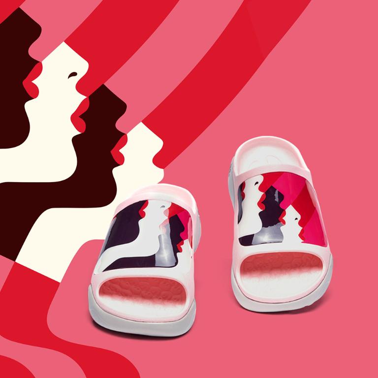 uin 西班牙原創設計 女鞋 涼鞋 拖鞋 唇唇欲動彩繪休閒鞋W1125562