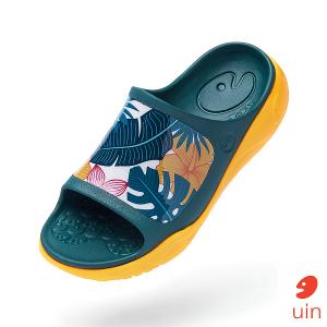 uin 西班牙原創設計 女鞋 涼鞋 拖鞋 迷人花彩繪休閒鞋W1125565