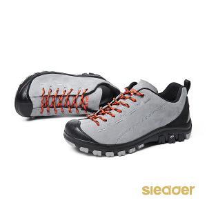 sleader 女款 動態防水 防滑耐磨戶外休閒鞋 登山鞋 防水鞋-S2041灰色