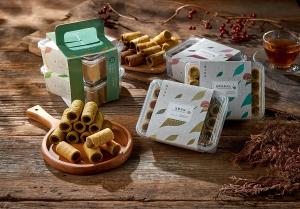 痴犬找茶系列-包種原味蛋捲+蜜香紅抹茶蛋捲+包種抹茶蛋捲 (三選二)