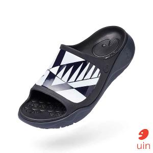 uin 西班牙原創設計 男鞋 涼鞋 拖鞋 棱形鏡彩繪休閒鞋M1125428