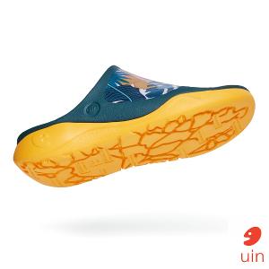 uin 西班牙原創設計 女鞋 涼鞋 拖鞋 迷人花彩繪休閒鞋W1125565