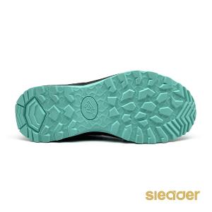 sleader 女鞋 動態防水 輕量安全戶外休閒鞋-SD205黑綠