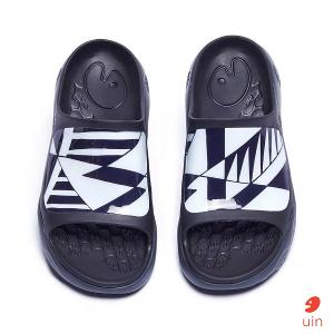 uin 西班牙原創設計 男鞋 涼鞋 拖鞋 棱形鏡彩繪休閒鞋M1125428
